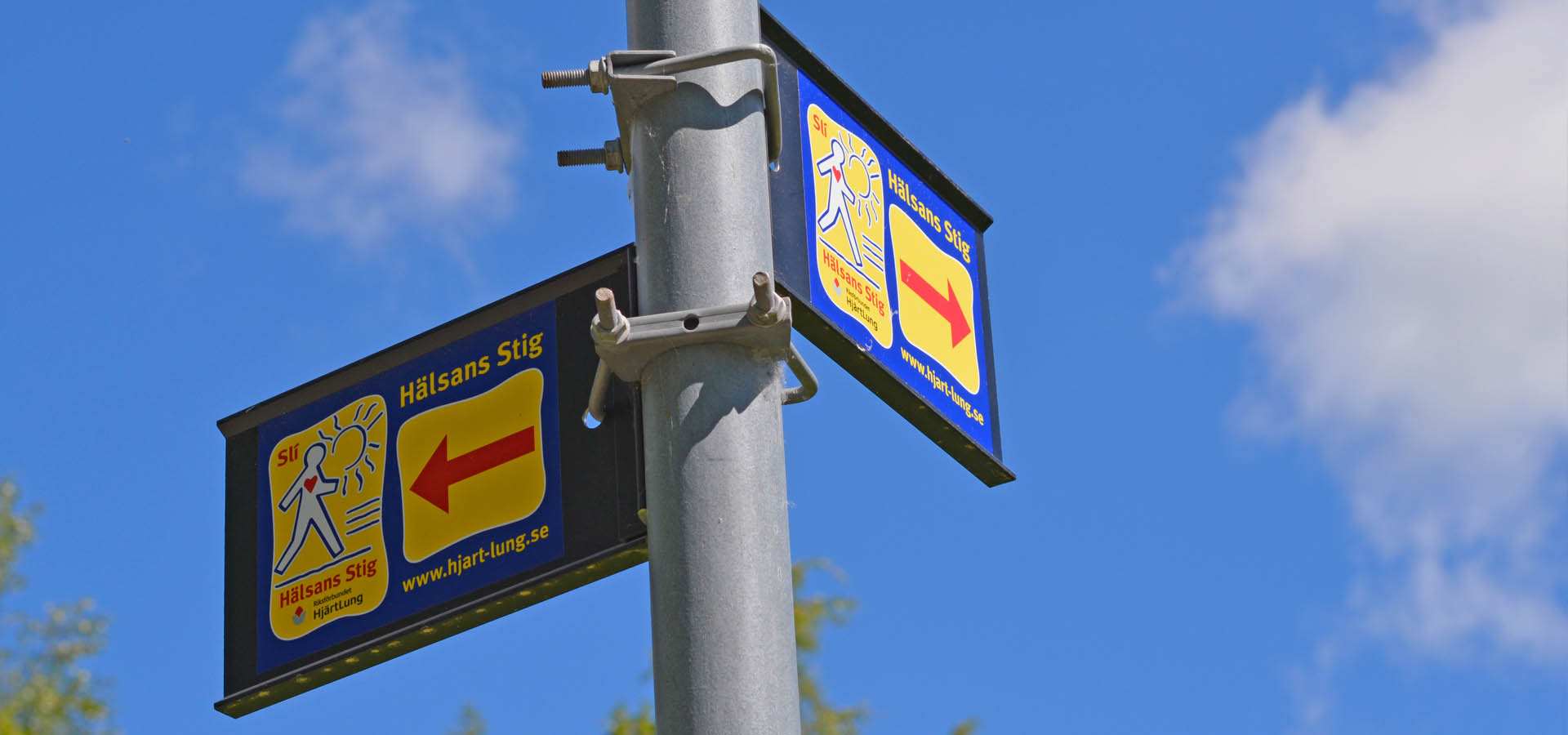 Skylt - Hälsans stig