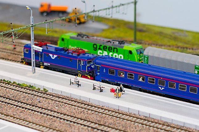 Modelljärnvägen - perrong